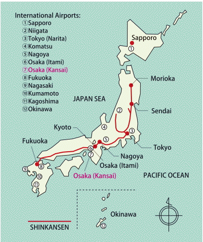 SHINKANSEN Map